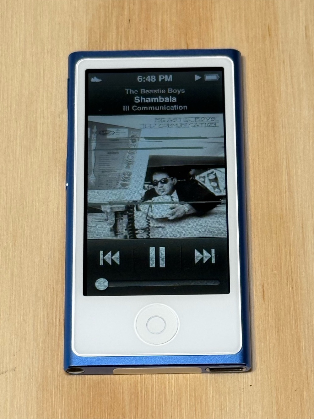 iPod Nano 7thGen Blue 16GB Model:A1446 w/2684-Songs/Charg Tested Good Read Blw!